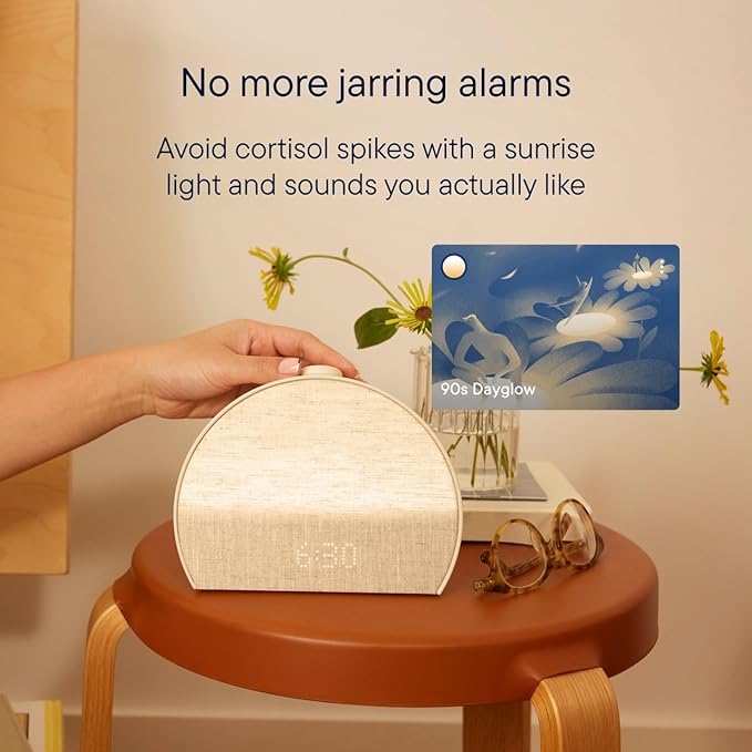 White Noise Sunrise Alarm Clock For Bedroom Sleep