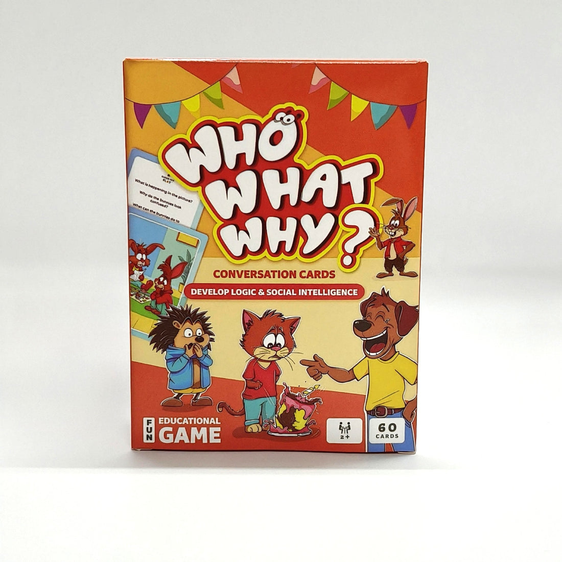 Who What Why Conversation Cards For Kids Learning Game