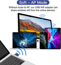 150Mbps Wi-Fi Adapter with Bluetooth 4.0 support for Windows 11/10/7/8.