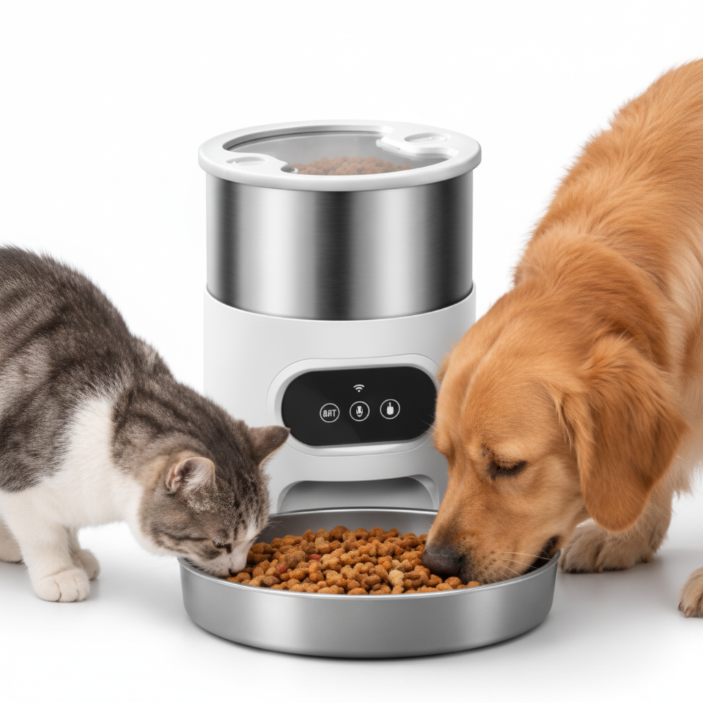 WiFi Automatic Cat and Dog Feeder with Timed Feeding