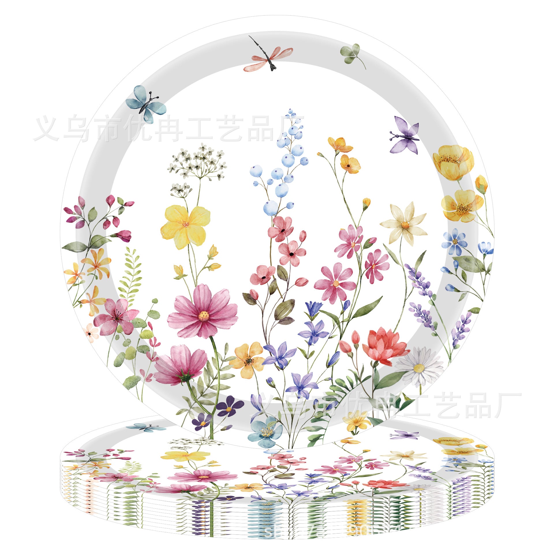 Wildflower tablecloth for birthday and garden parties, 137x274 cm