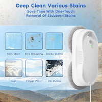 Window cleaning robot with cleaning cloth accessories