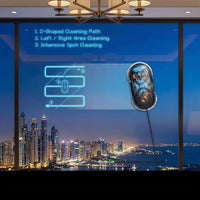 Window cleaning robot with cleaning accessories
