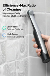Window cleaning device placed on glass surface
