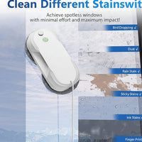 Smart navigation window cleaning robot on glass surface