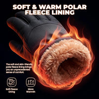 : Windproof touchscreen winter gloves for cold weather outdoor activities