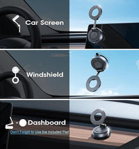 Windshield phone holder magnetic mount for navigation use