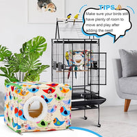 winter-friendly cotton bird bed for cage enrichment and warmth