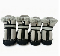 Winter dog shoes with reflective detailing for outdoor walks