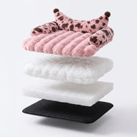 Soft winter pet bed cushion for dogs and cats