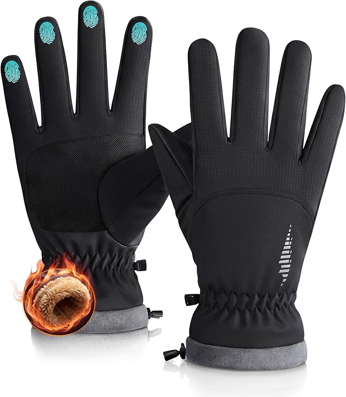 Winter waterproof ski gloves for men and women with thermal insulation
