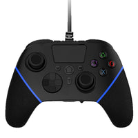 Wired gaming controller with ergonomic black design