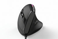 Wired vertical RGB mouse front view for PC and laptop use