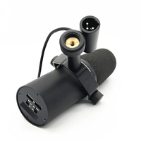 Wired voice microphone with included windscreen