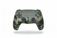 Wireless Bluetooth game controller with colorful LED lights for gaming