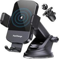 Wireless car charger mount 15W fast charging mobile holder