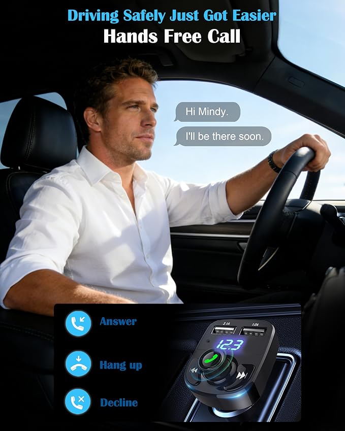Wireless Car Radio Receiver Adapter For Bluetooth Music
