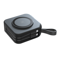 Wireless Charging Power Bank With Built-In Cable For Mobile Devices