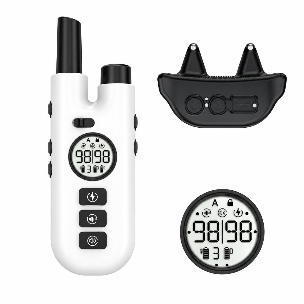 Wireless Dog Training Collar with Adjustable Strap and Remote