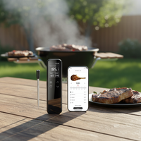 Wireless Food Temperature Monitor With Digital Temperature Display