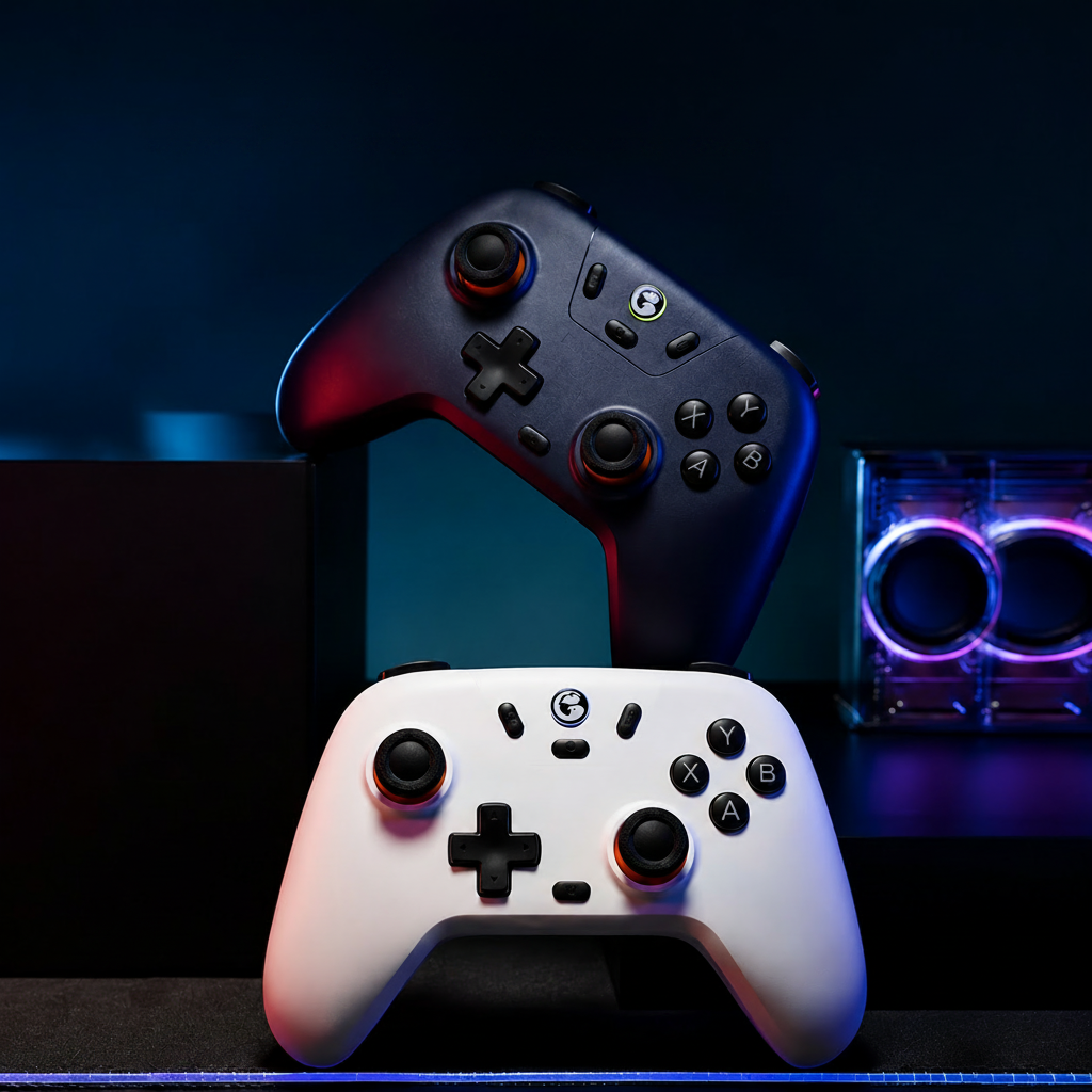 Wireless controller used with PC gaming setup