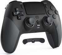 Wireless gaming controller with black ergonomic design