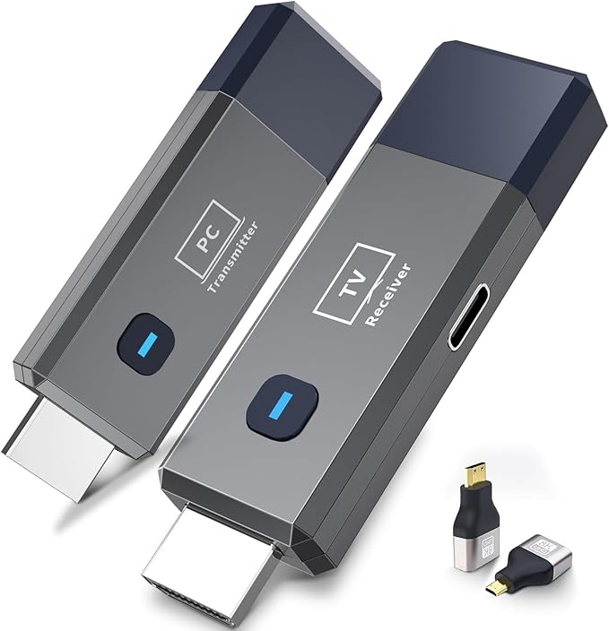 Wireless HDMI transmitter and receiver kit for TV projector and PC