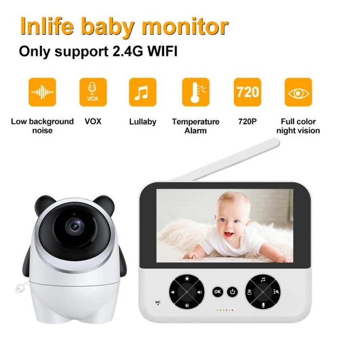 Wireless nursery monitoring system featuring an animal-inspired camera and parent unit