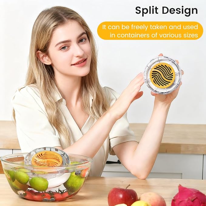 Wireless kitchen produce washer with compact portable design