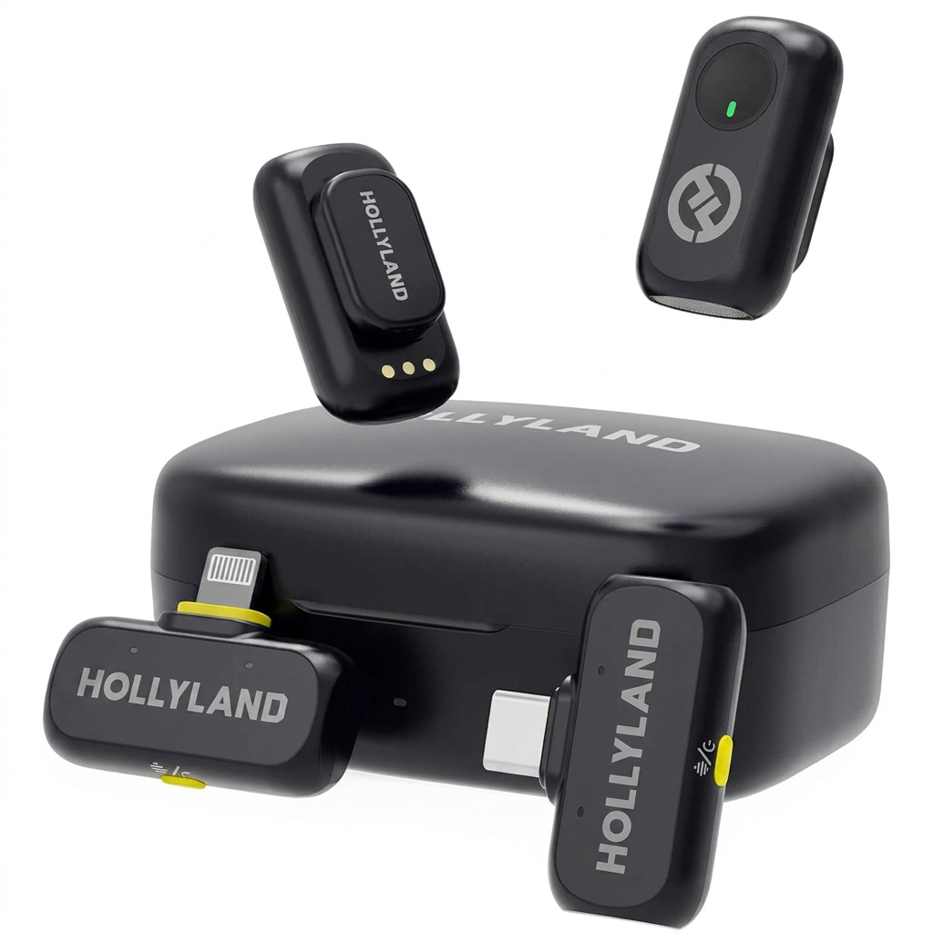 Wireless lavalier microphone system with dual transmitters