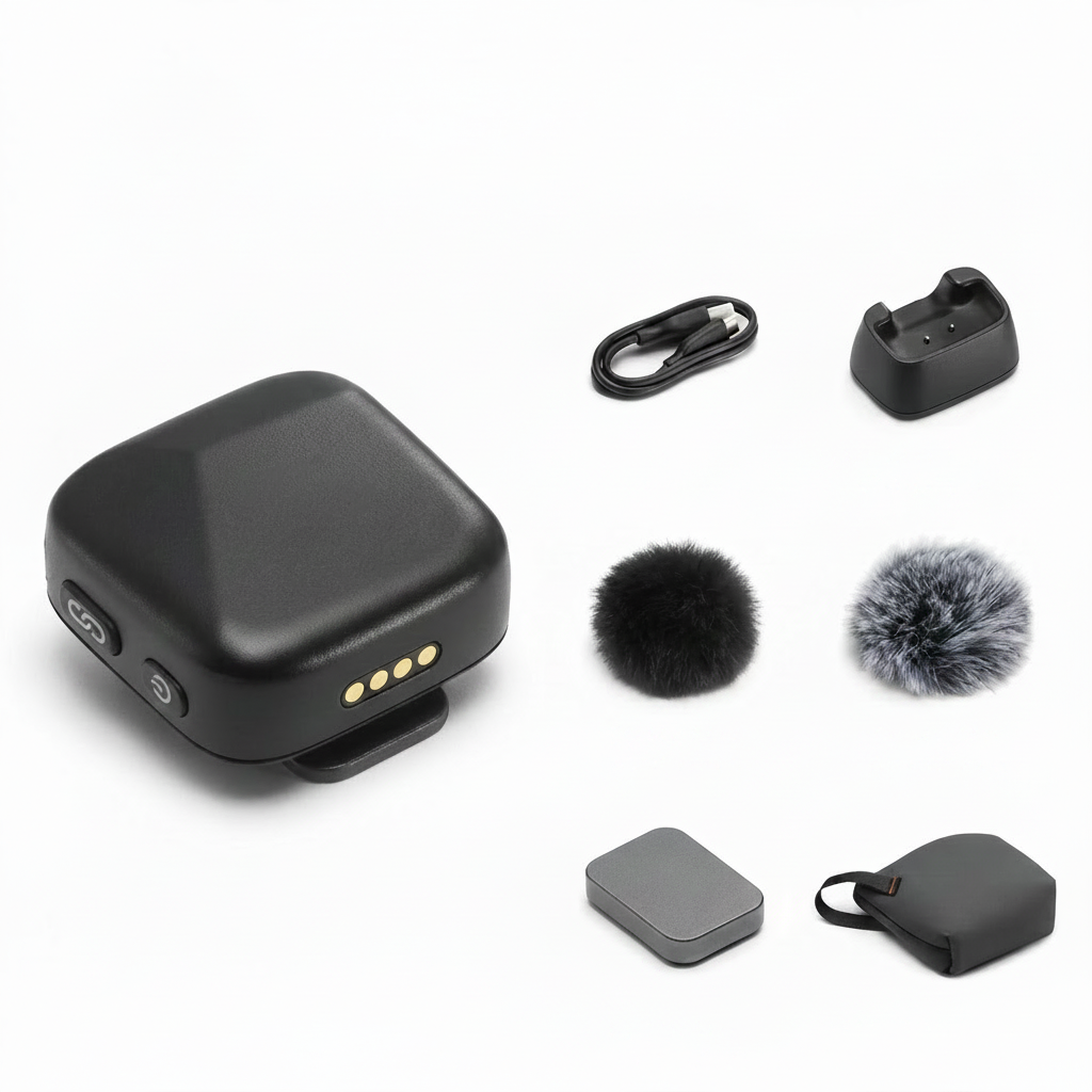 wireless microphone compatible with action camera i phone and android devices 