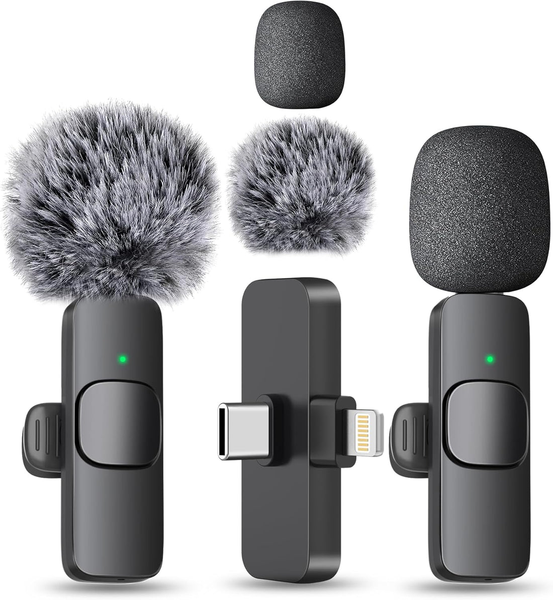 wireless mini microphone clip on Lavalier mic for I phone android recording