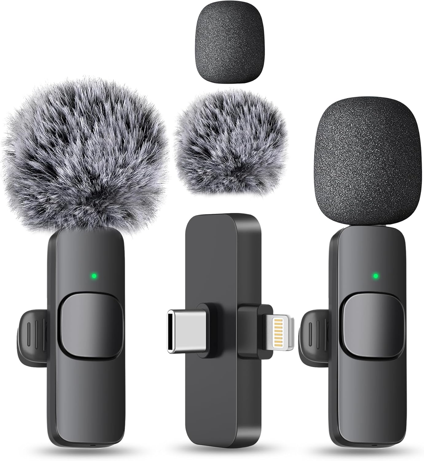 wireless mini microphone clip on Lavalier mic for I phone android recording