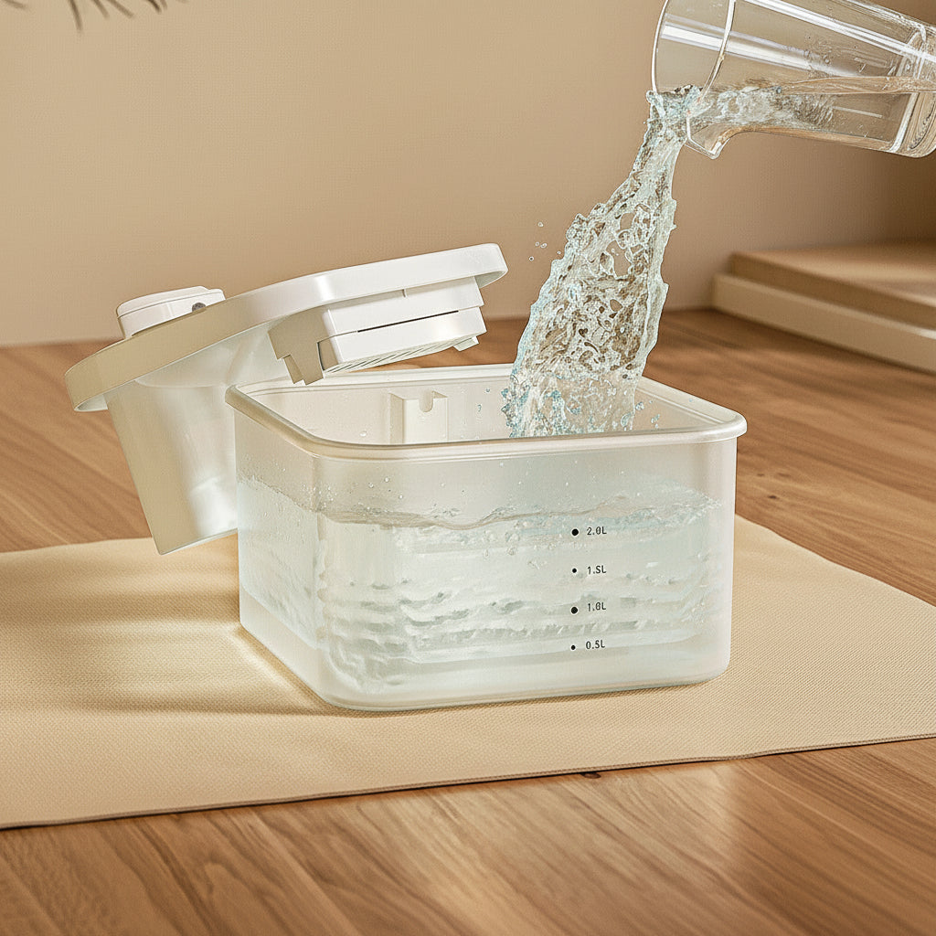 Wireless Sensor Cat Water Fountain with Automatic Water Flow