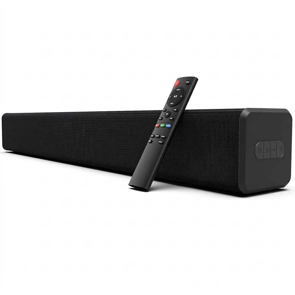 Wireless soundbar speaker for TV and home entertainment