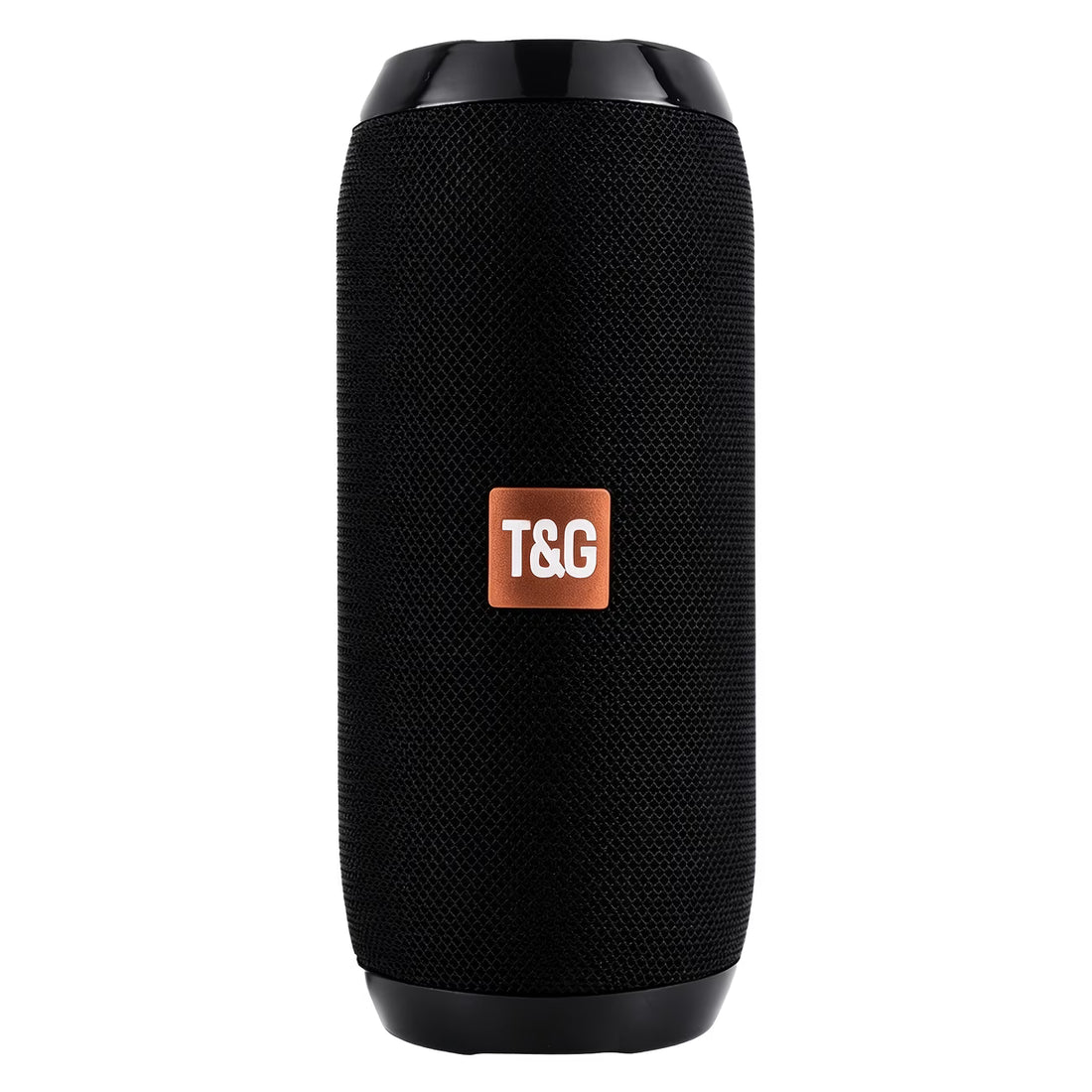 Front view of wireless Bluetooth speaker with compact design