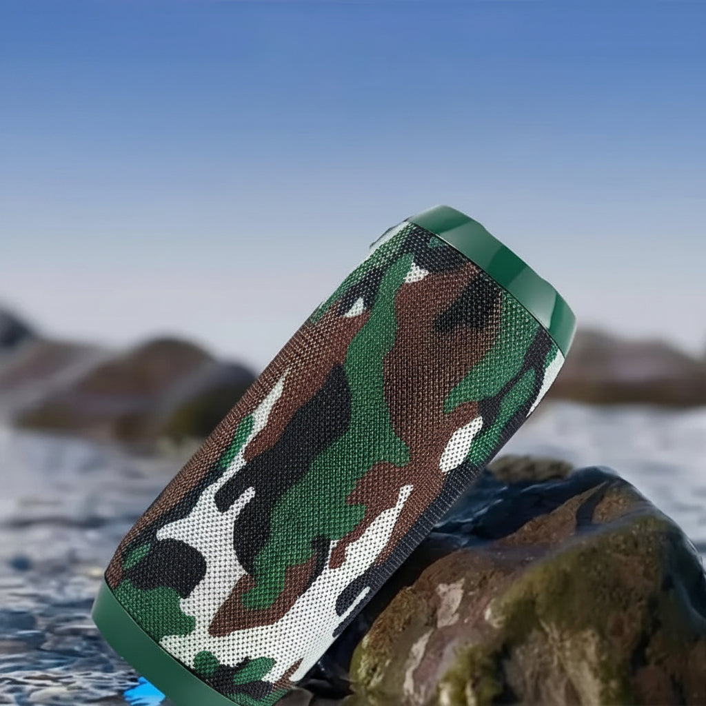 Wireless portable speaker with charging cable included