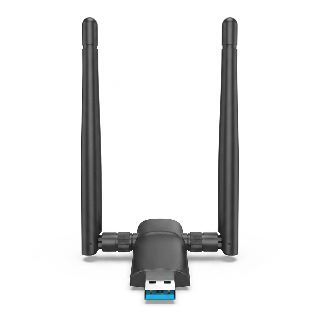 Wireless USB WiFi Adapter 1300Mbps for Desktop PC and Laptop