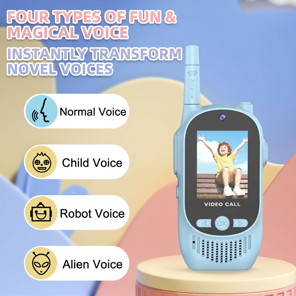 Wireless video walkie talkie toy for children