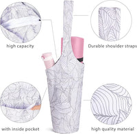 Women's yoga bag with shoulder strap for easy carrying to gym or class