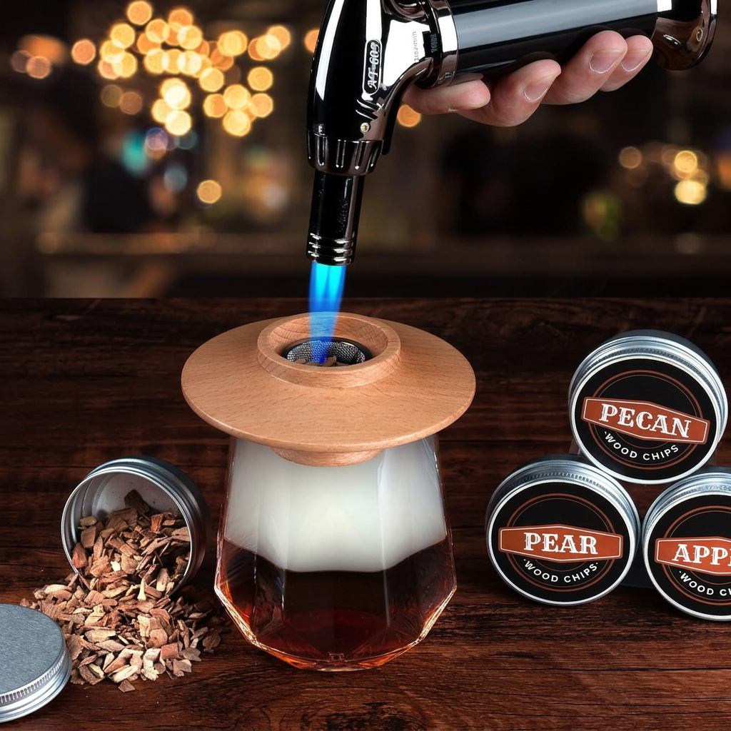 Wood chip aroma infuser kit for culinary preparation
