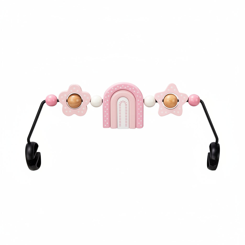 Wooden Baby Bouncer Toy Bar With Secure Fit Design