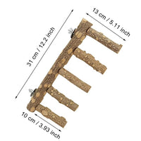 Wooden Bird Toy Ladder Bridge for Interactive Cage Play