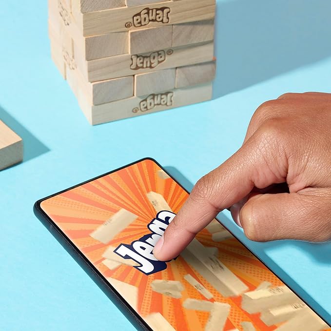 Wooden block balance stacking game for kids and adults
