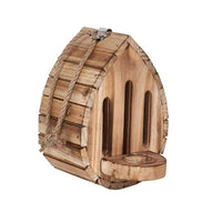 Wooden butterfly house for outdoor garden use