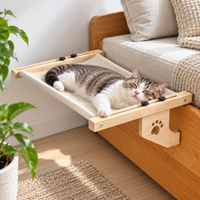 Wooden Cat Hammock with Breathable Hanging Surface