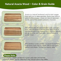Natural wooden dessert display stand for table presentation