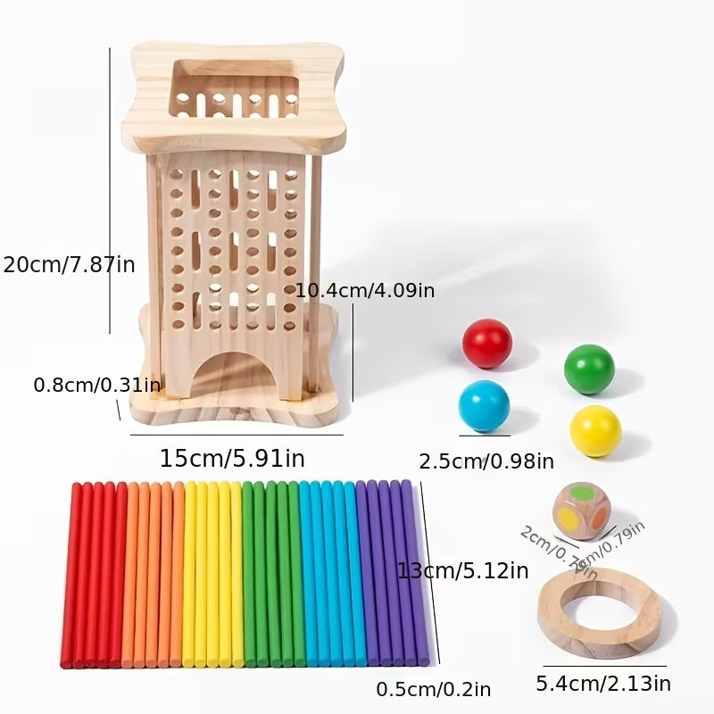 Wooden logical thinking game for preschool kids