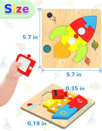 Wooden Montessori Blocks for Toddlers – Educational Vehicle Shape Puzzle Learning Toy