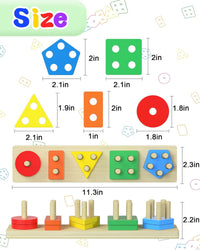Wooden montessori toy gift for toddlers educational learning toy for 1-3 year old
